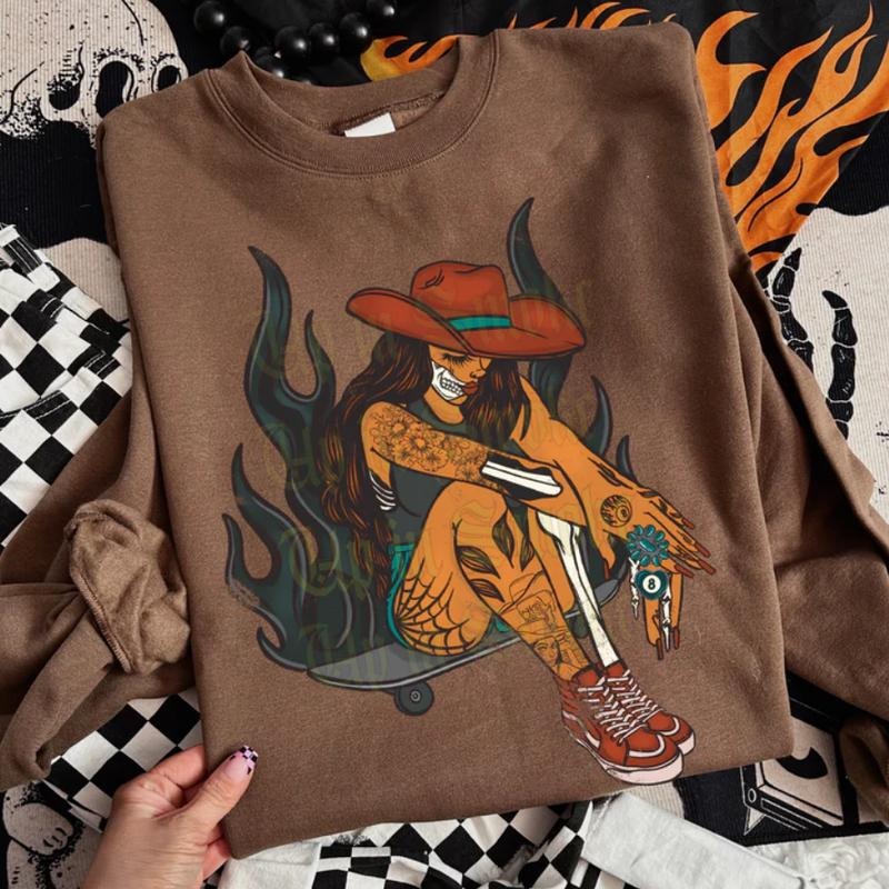 Keep in Rollin Crew Sweatshirt, vintage western graphic tees, western outfits women, women's graphic tees, western...