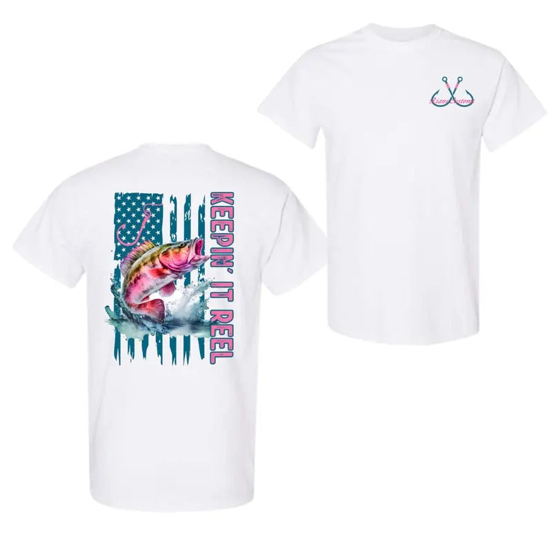 Keepin it Reel Unisex 2 Sided T-Shirt, For Men And Women, Trendy Shirt Hoodie, Sweatshirt | DripVista.com