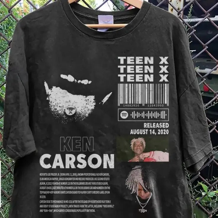 Ken Carson Album Teenx T Shirt Full Size S-5XL Casual Classic Hoodie, Sweatshirt | DripVista.com