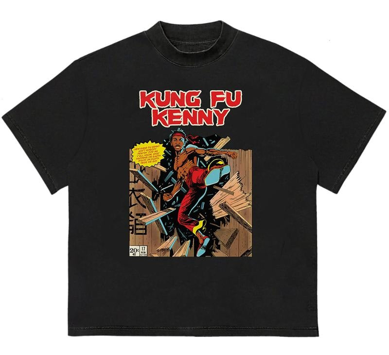 Kendrick Kung Fu T-Shirt Vintage 90s Graphic Tee Cool Gift for Him Premium Comfort Hoodie, Sweatshirt | DripVista.com