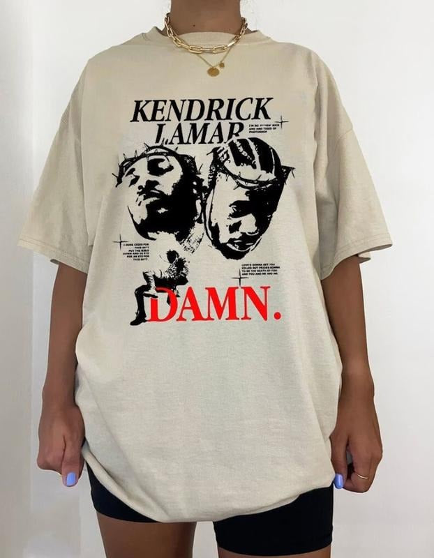 Kendrick Lamar DAMN Shirt, Kendrick Lamar Graphic Shirt, Kendrick Lamar Vintage Graphic Shirt