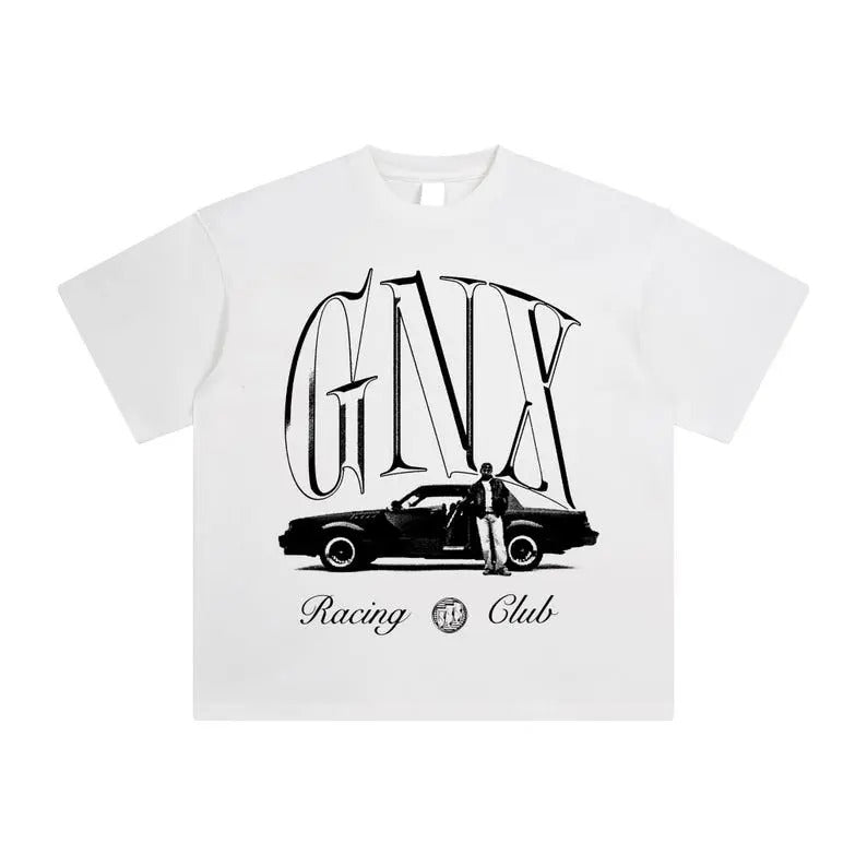 Kendrick Lamar GNX Album Shirt, Vintage GNX Racing Glub Shirt, Unisex Streetwear Style Top Tee