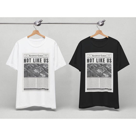 Kendrick Lamar They Not Like Us T Shirt, Vintage Newspaper Lyric, KDot, Kendrick Lamar Shirt, Euphoria, Hip Hop Merch, Vintage Rap Tee