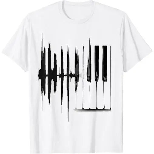 Keyboard Heartbeat Cool Piano and Organ Player Novelty Item T-Shirt Made in USA Hoodie, Sweatshirt | DripVista.com