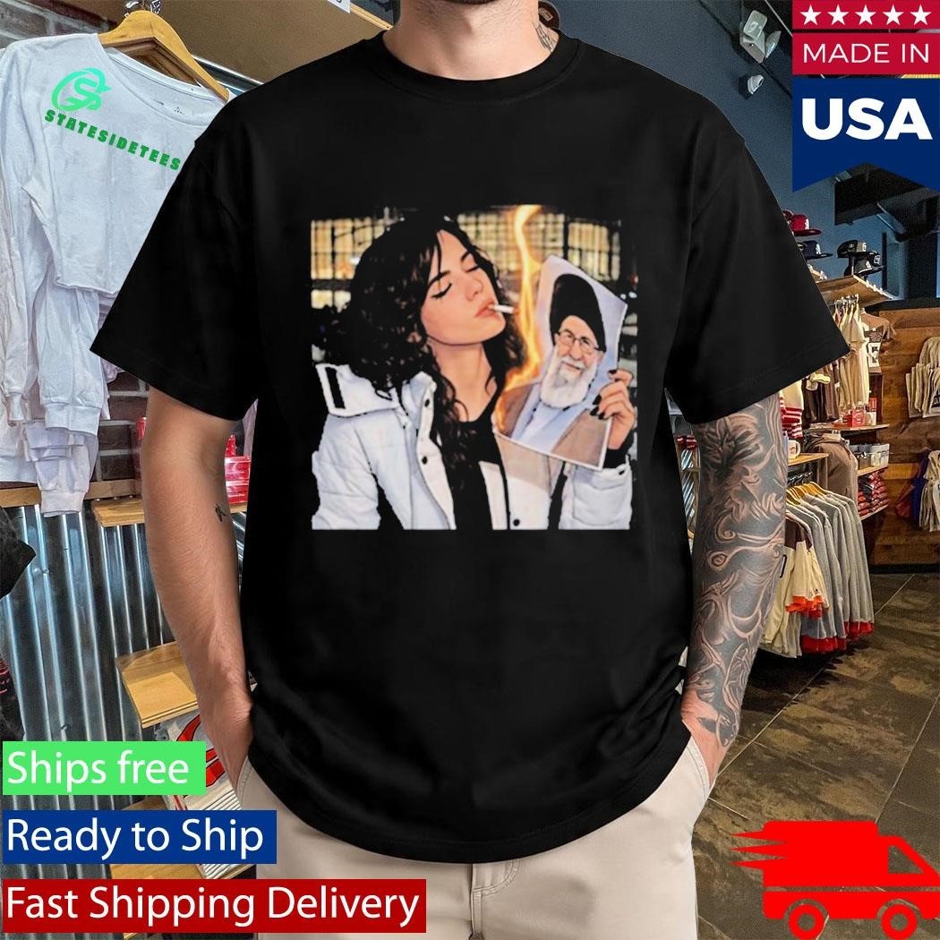 Khamenei In Ashes Cigarette Of Rebellion Iran Revolution Shirt