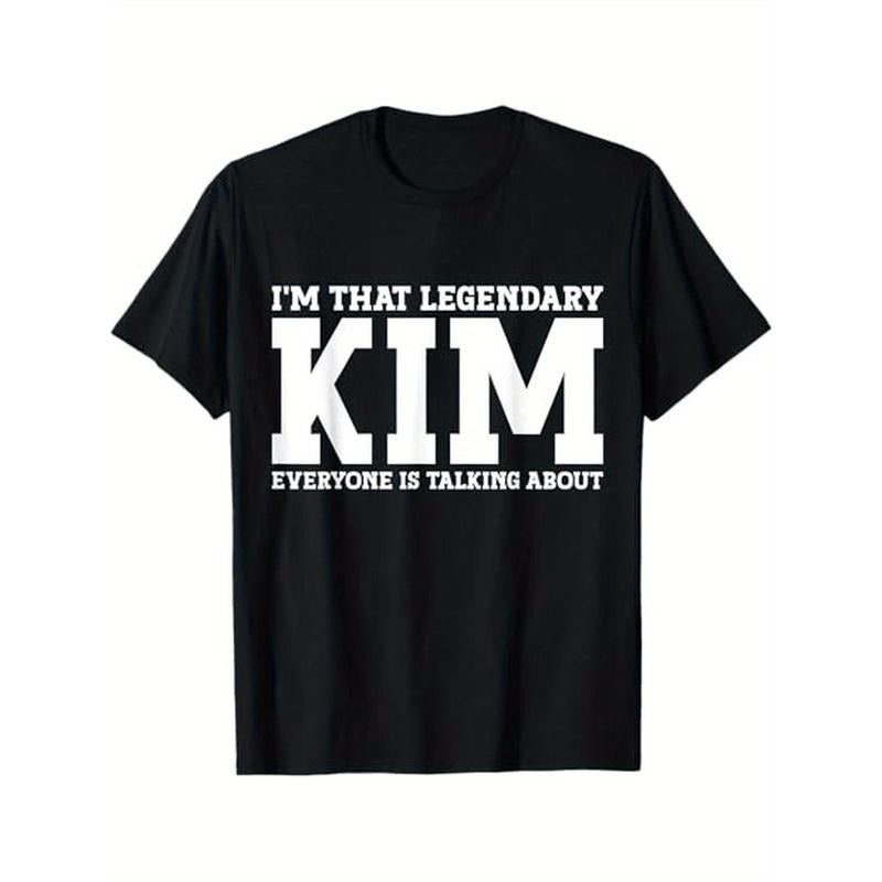 Kim Personal Name First Name Funny Kim T-Shirt, Cotton, Halloween Thanksgiving Christmas Gift for Men Women Family...