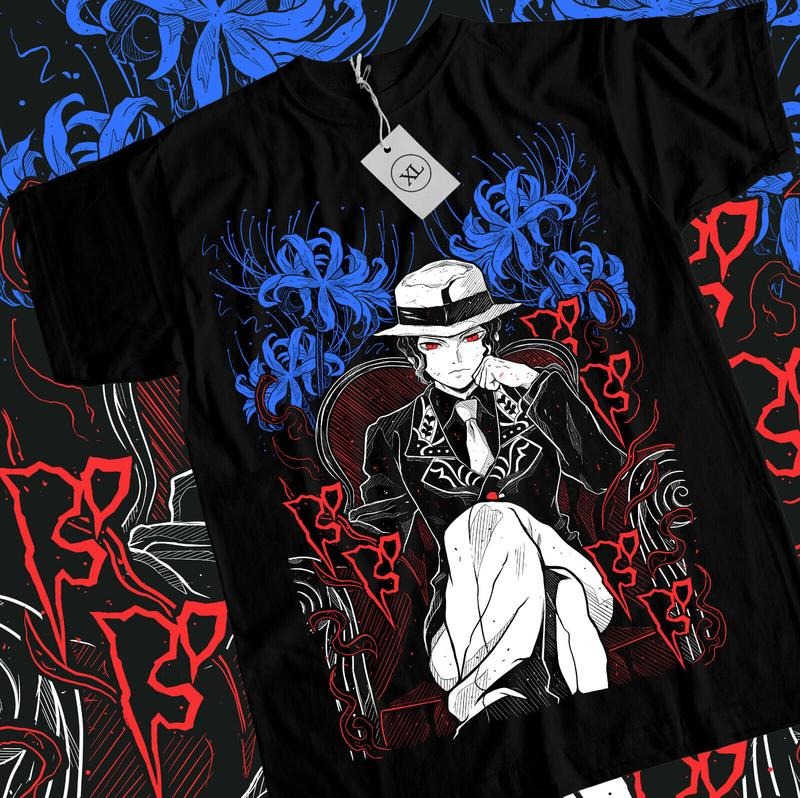 Kimetsu No Yaiba T-Shirt S-4XL Demon Slayer Anime No Yaiba Manga Shirt Size S_5XL