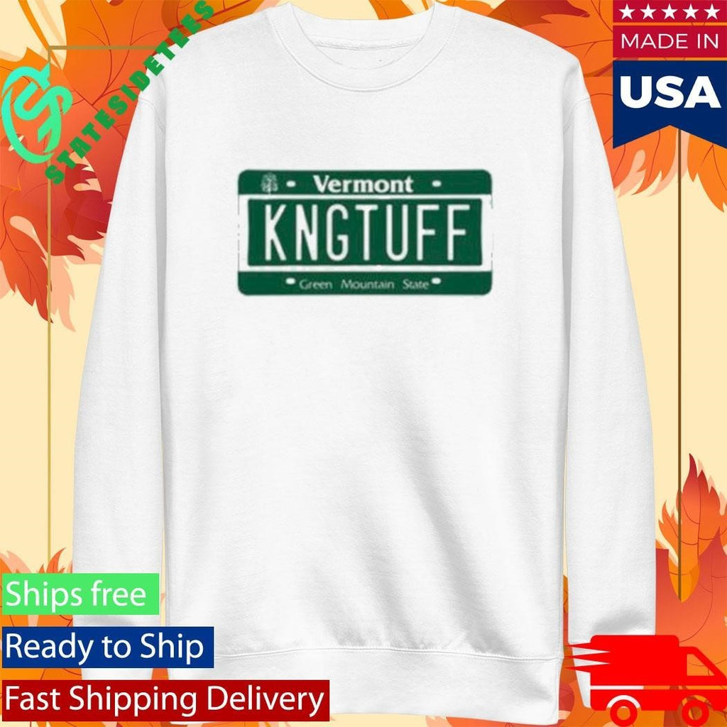 King Tuff Vt License Plate T-Shirt