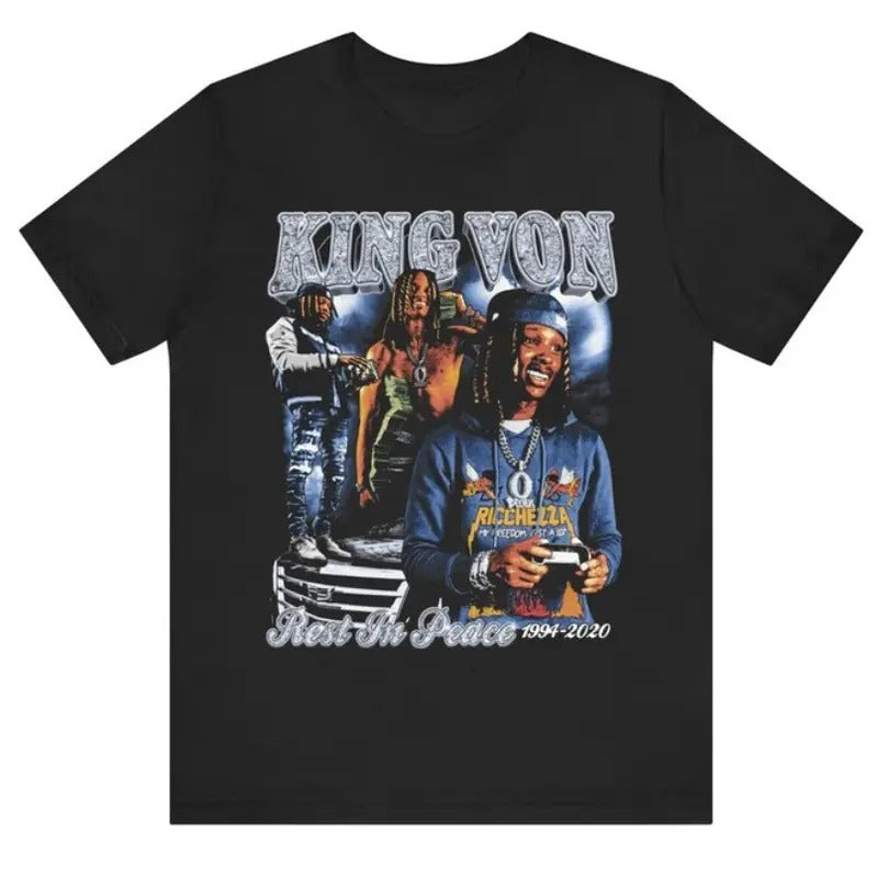 King Von Vintage T-Shirt, King Von fans Gift