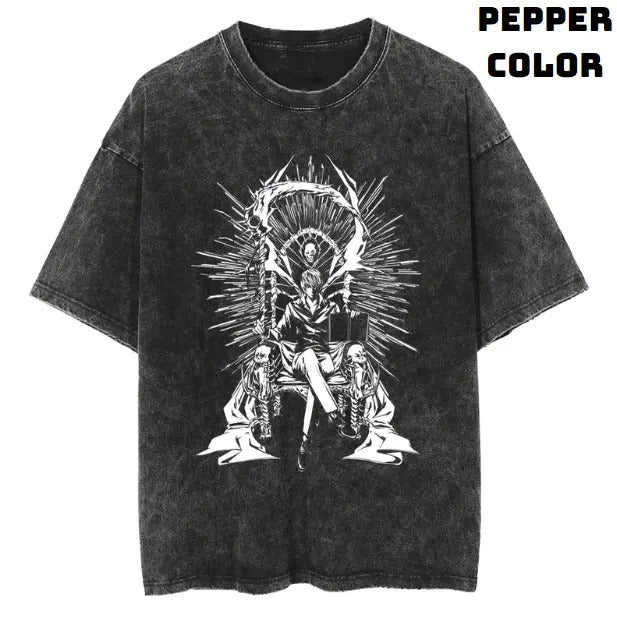 Kira'WB shield Legacy Vintage Tee, Ryuk T-Shirt, Death Note Shirt, Vintage Graphic Tees, Unisex Anime Manga Shirt...