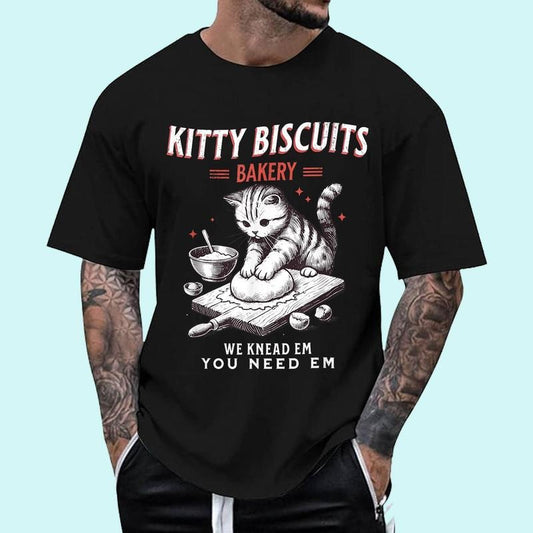 Kitty Biscuits Bakery Unisex T-Shirt, Cotton 100%, Top Trending Fashion
