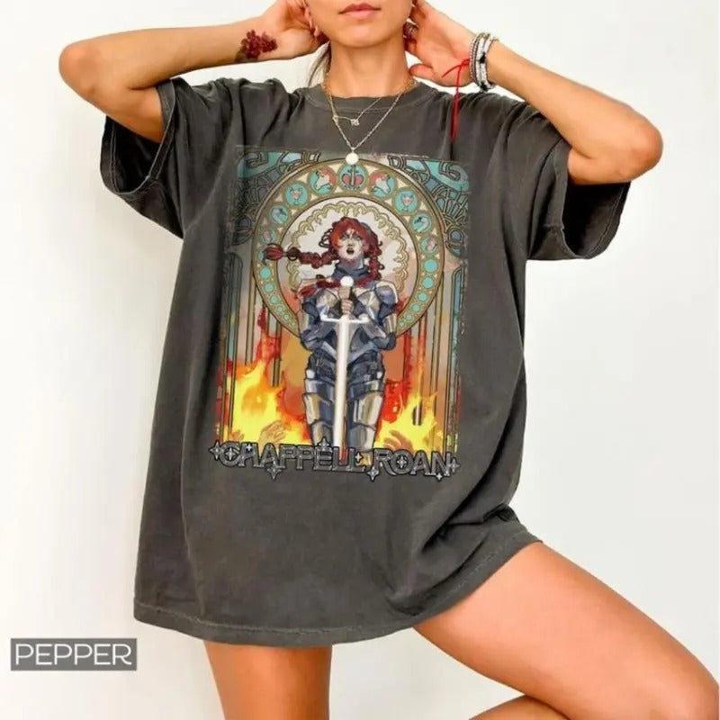 Knigght On Firree Ch4ppell Roan Dance Shirt Hoodie Sweatshirt, Chappell SHirt For Fan | DripVista.com