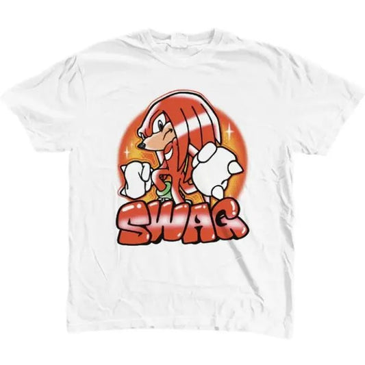 Knuckles Swagkles T-Shirt, Unisex Vintage Graphic Tees Gothic Grunge Y2k Emo Scene Amity Affliction Style Clothes Men Women