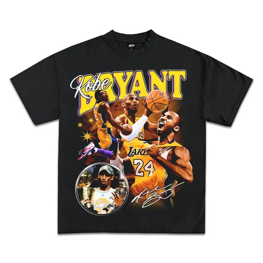 Kobe Bryant Shirt Vintage Basketball Graphic Tee Shirt Motivational Sports Shirt for Men Women Streetwear y2k