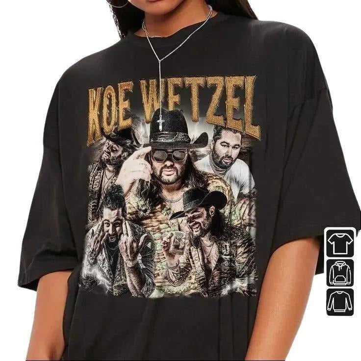 Koe Wetzel Rock Music Black Short Sleeve Tshirt
