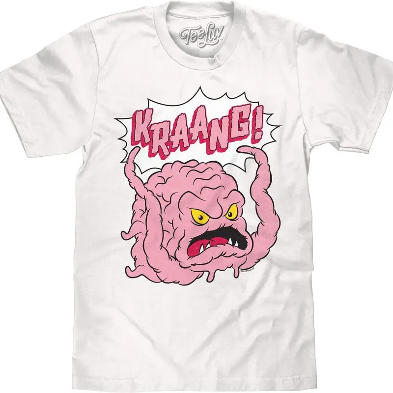 Kraang Teenage Mutant Ninja Turtles T-Shirt - White 90s graphic tees