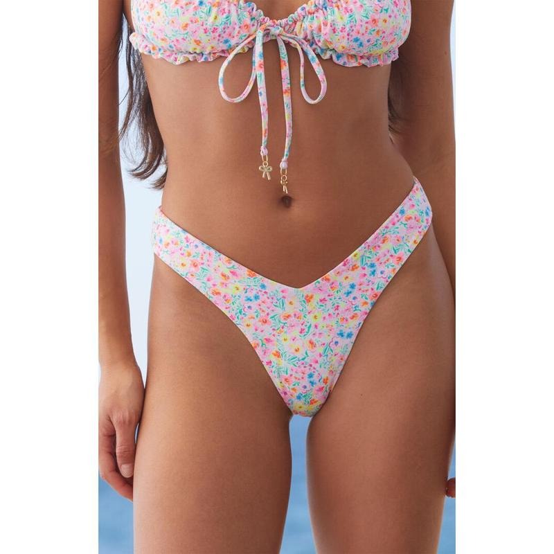 Kulani Kinis Women's Moon Flower High Cut Y Cheeky Bikini Bottom T-Shirts, Hoodie, Sweatshirt | DripVista.com