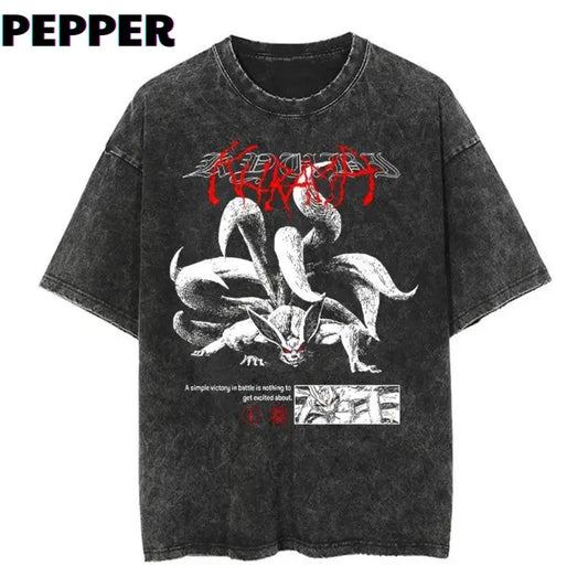 Kurama Vintage Tee Menswear Top Underwear Streetwear