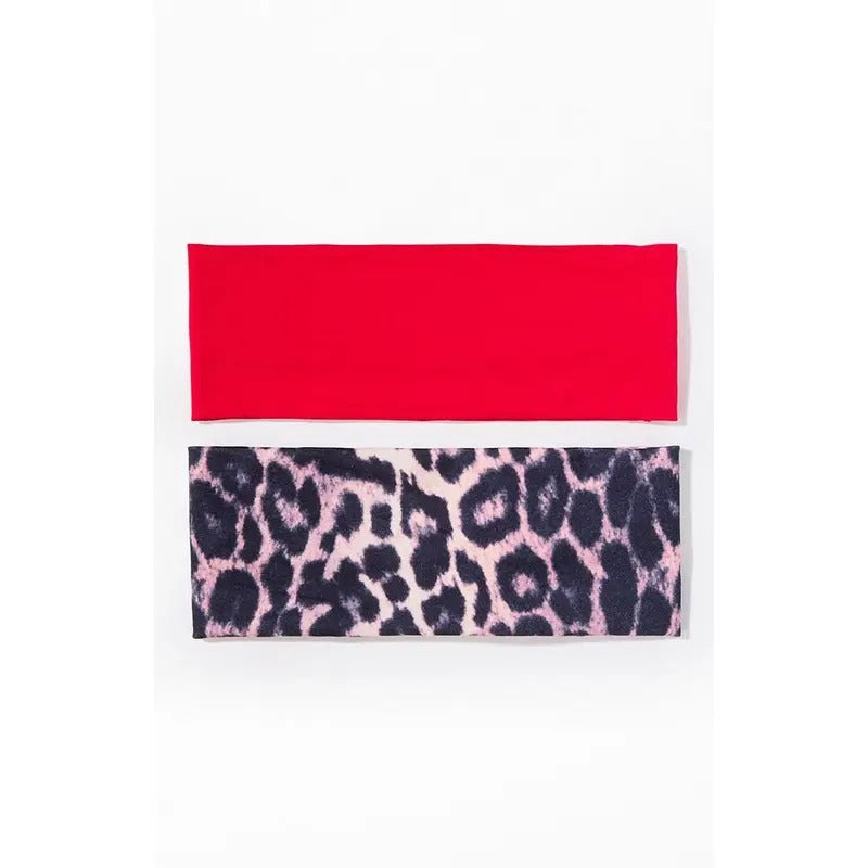 LA Hearts Women's 2 Pack Leopard & Red Soft Headband T-Shirts, Hoodie, Sweatshirt | DripVista.com