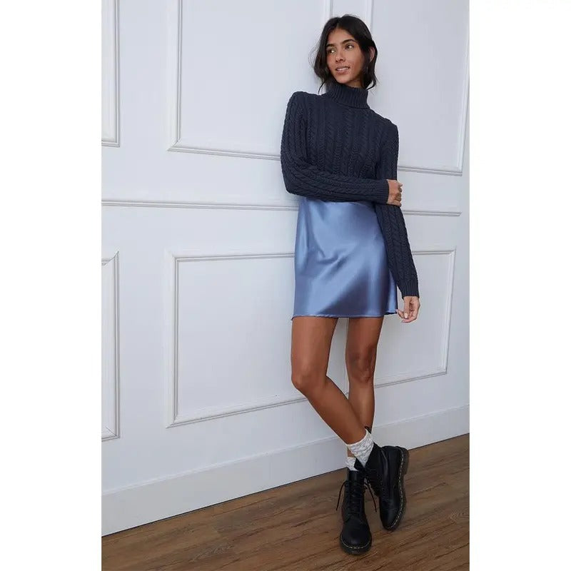 LA Hearts Women's Bailey Cable Knit Cropped Sweater T-Shirts, Hoodie, Sweatshirt | DripVista.com