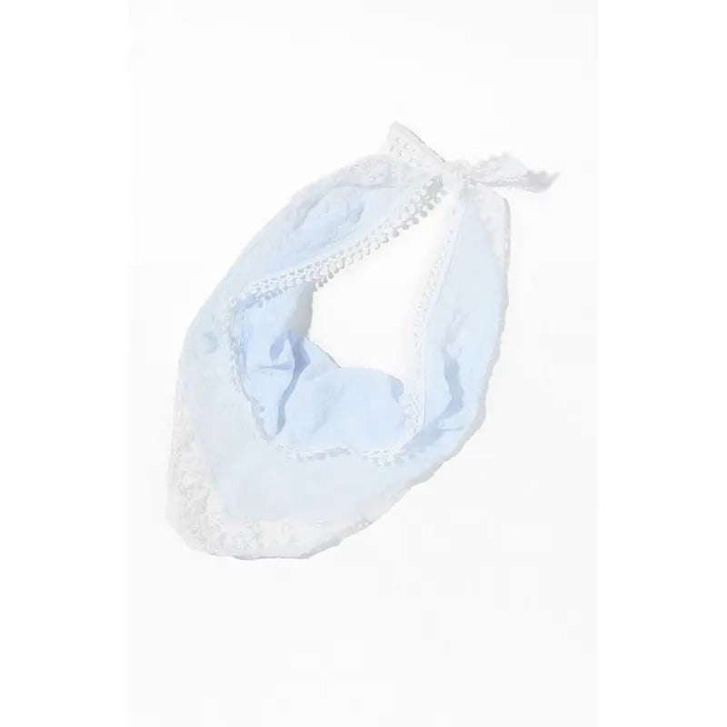 LA Hearts Women's Blue Gauze Lace Trim Headband T-Shirts, Hoodie, Sweatshirt | DripVista.com