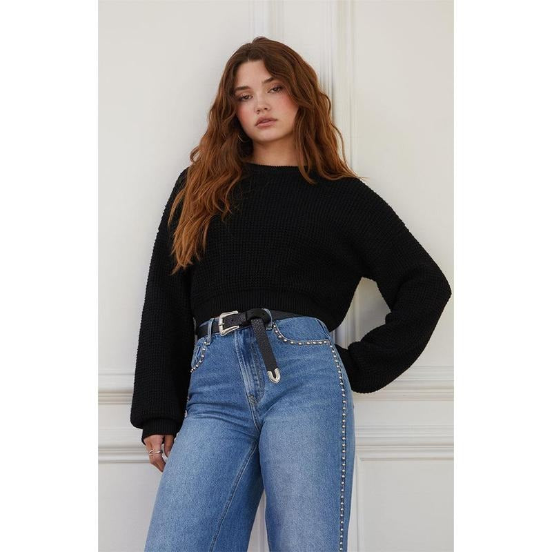 LA Hearts Women's Eco Clover Waffle Knit Sweater T-Shirts, Hoodie, Sweatshirt | DripVista.com