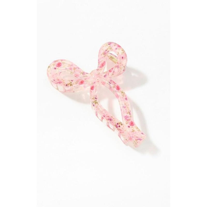 LA Hearts Women's Floral Bow Hair Claw Clip T-Shirts, Hoodie, Sweatshirt | DripVista.com