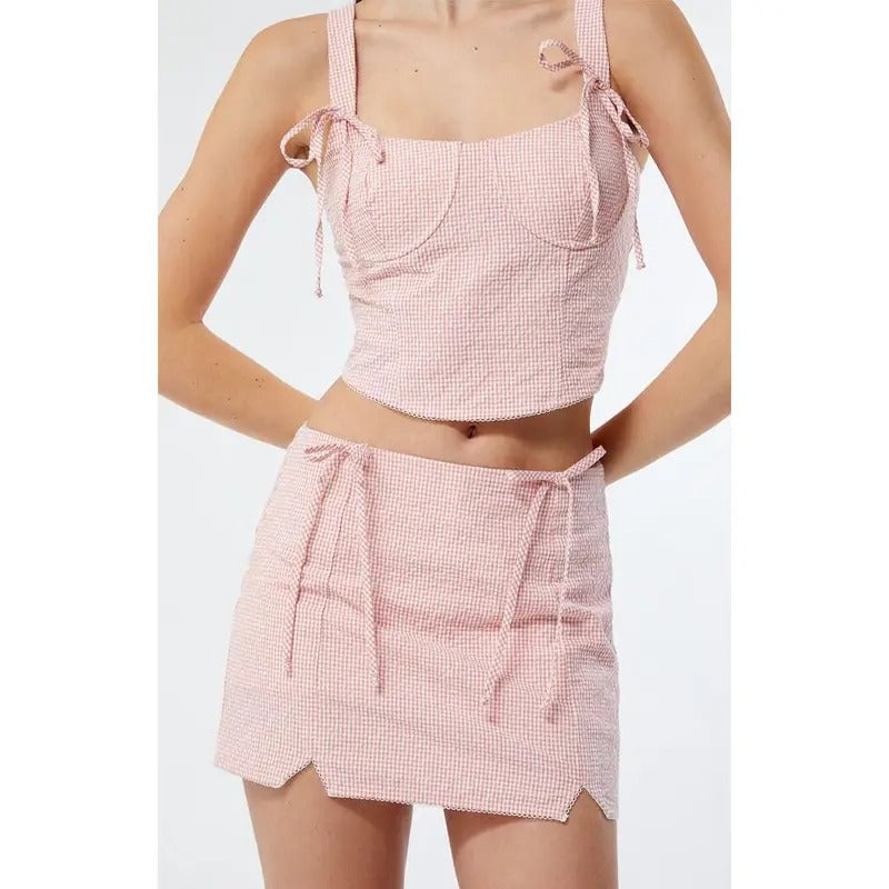 LA Hearts Women's Gingham Mini Skort - Multicolor T-Shirts, Hoodie, Sweatshirt | DripVista.com