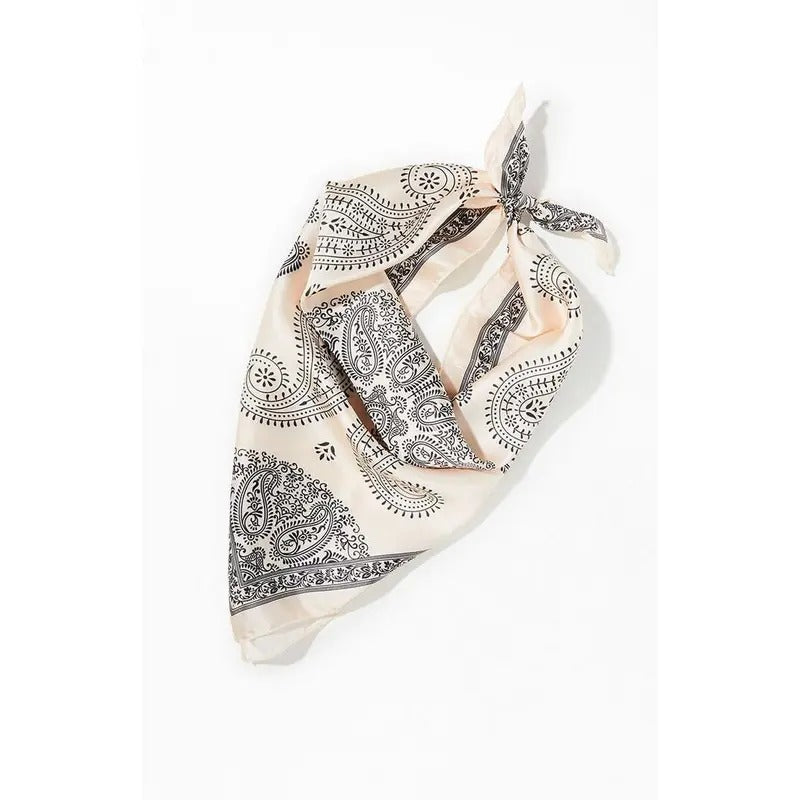 LA Hearts Women's Ivory Tie Bandana Scarf T-Shirts, Hoodie, Sweatshirt | DripVista.com