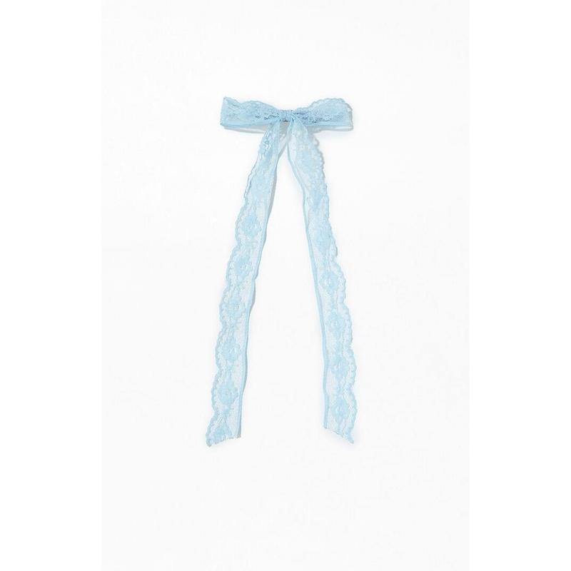 LA Hearts Women's Light Blue Lace Bow Barrette T-Shirts, Hoodie, Sweatshirt | DripVista.com