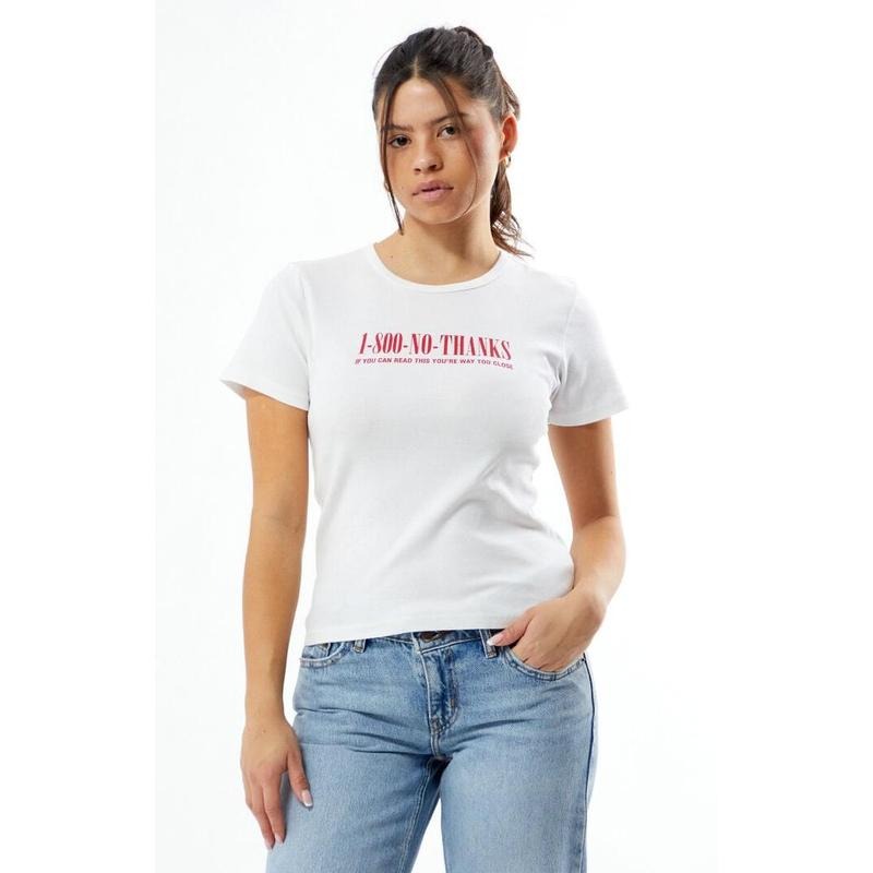 PS / LA Women's 1 800 No Thanks Skimmer T-Shirt Hoodie, Sweatshirt | DripVista.com