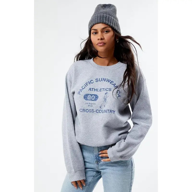 PS / LA Women's Pacific Sunwear Athletics Crew Neck Sweatshirt T-Shirts, Hoodie | DripVista.com