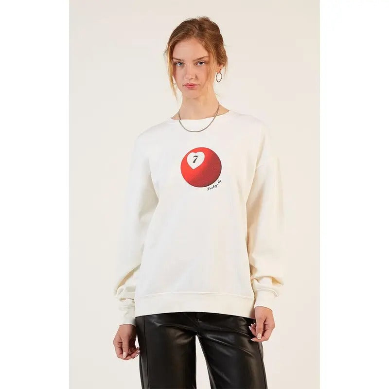 PS / LA Women's Pool Ball Crew Neck Sweatshirt T-Shirts, Hoodie | DripVista.com