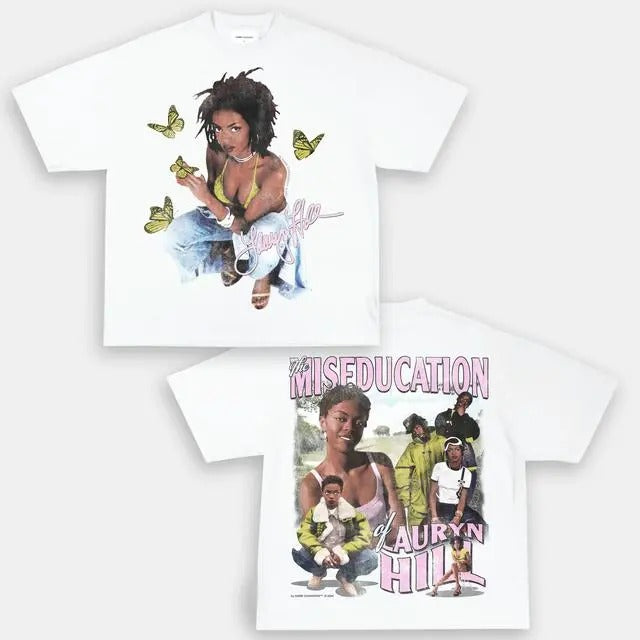 LAURYN HILL V2TEE -  Double Sided Prints Vintage Bootleg T-Shirt