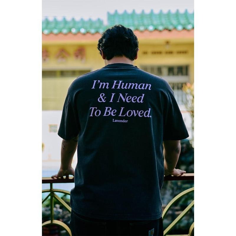 LAVENDER Men's I'm Human T-Shirt - Multicolor Hoodie, Sweatshirt | DripVista.com