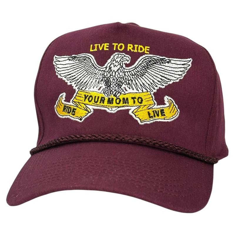 LIVE TO RIDE HAT CUSTOM EMBROIDERY T-Shirts, Hoodie, Sweatshirt | DripVista.com