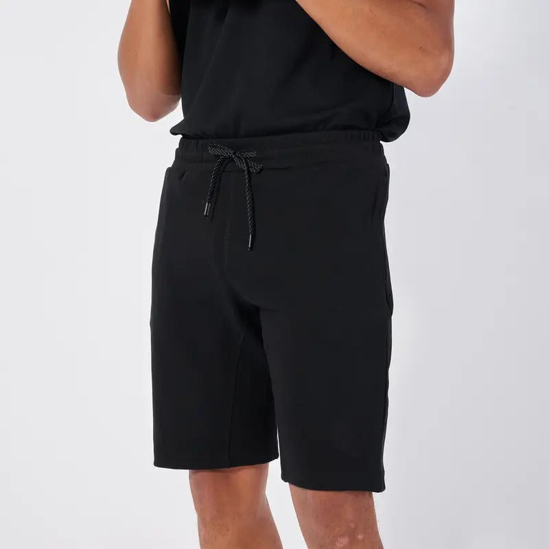LUXURY SHORTS - Men, Shorts, cotton, Double-knit, Sports, Black, color,