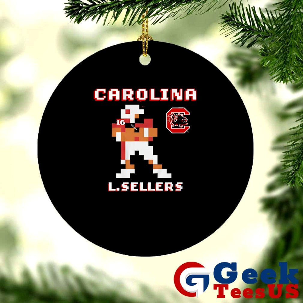 LaNorris Sellers South Carolina Gamecocks football 8 bit retro baller shirt