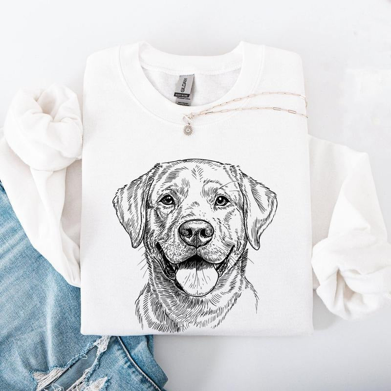 Labrador Retriever, Pet, Dog Breed Sweatshirt, Crew Neck, Women's, Crewneck T-Shirts, Hoodie | DripVista.com