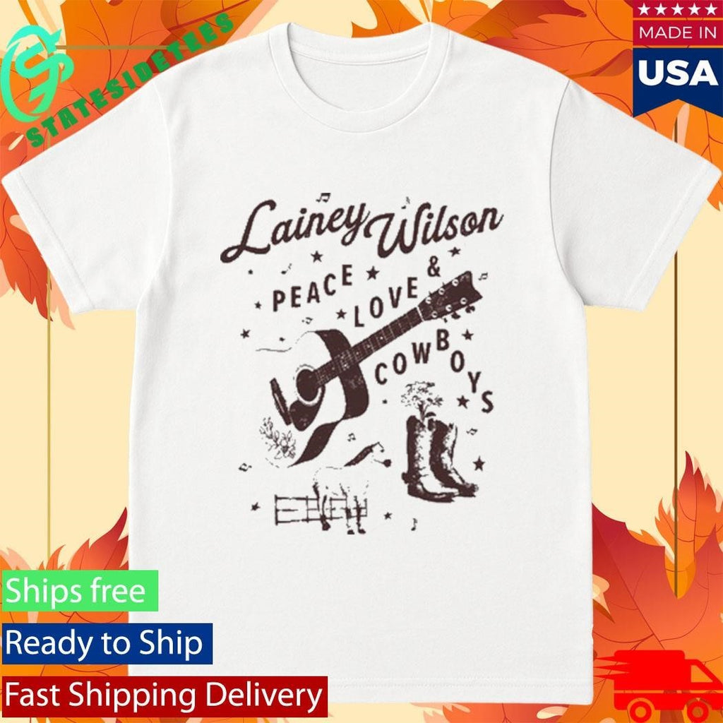 Lainey‎ Wilson Peace Love & Cowboys T-Shirt