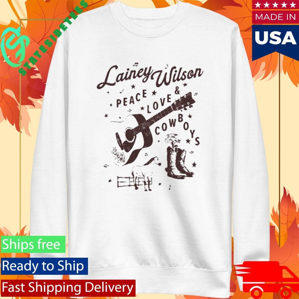 Lainey‎ Wilson Peace Love & Cowboys T-Shirt