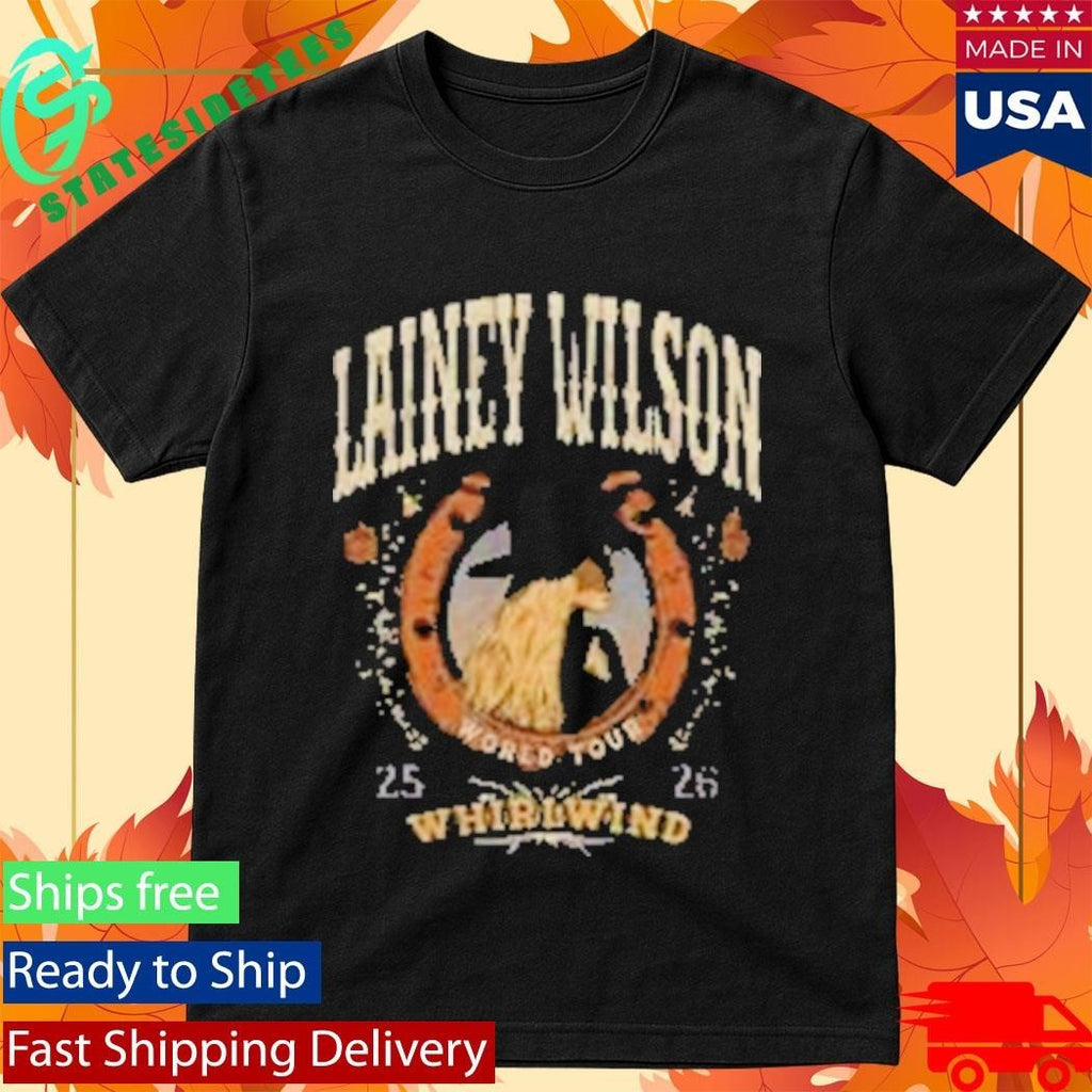 Lainey Wilson Whirlwind Black Tour Shirt