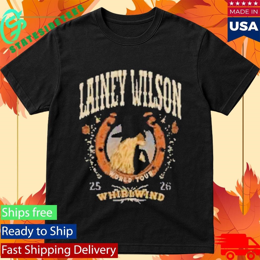 Lainey Wilson Whirlwind Black Tour Shirt