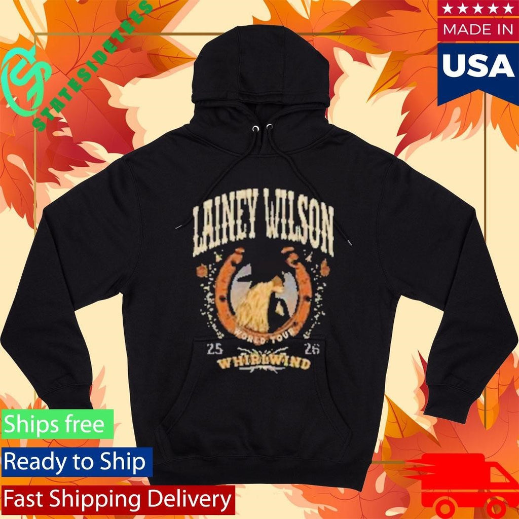 Lainey Wilson Whirlwind Black Tour Shirt