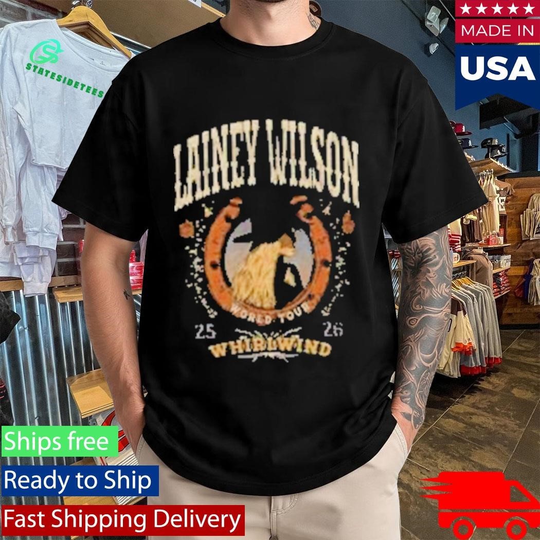Lainey Wilson Whirlwind Black Tour Shirt