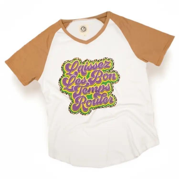 Laissez Les Bon Temps Rouler V-Neck T-Shirts, Hoodie, Sweatshirt | DripVista.com