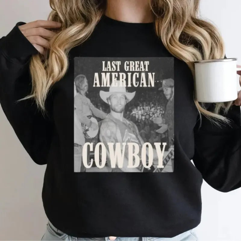 Last Great American Cowboy Noah Legros Sweatshirt, Za.h Br.yan Concert Outfit, Za.h Br.yan Sweatshirt, Mug Shott Shirt For Tour, Za.h Br.yan Eagles Sweatshirt, Unisex Long Sleeve Crewneck Shirt Womenswear Hoodie