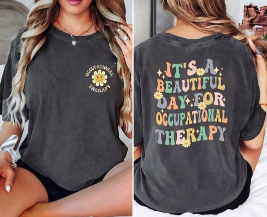 Latarshia Grant Store Retro Occupational Therapy Shirt Womenswear Tops  Cotton Fabric