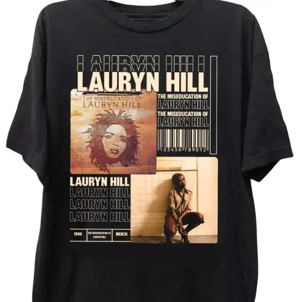 Lauryn H!ll Music For Lovers Black unisex cotton T-Shirt Hoodie, Sweatshirt | DripVista.com