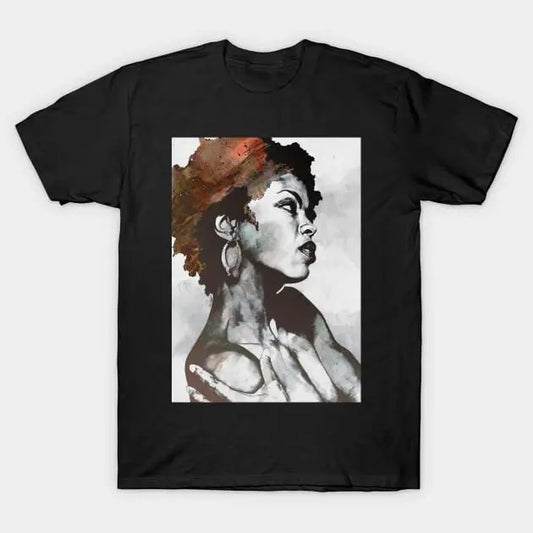 Lauryn Hill T Shirt Vintage Graphic Miseducation red | Lauryn Hill tribute portrait | bkg Menswear T-Shirt